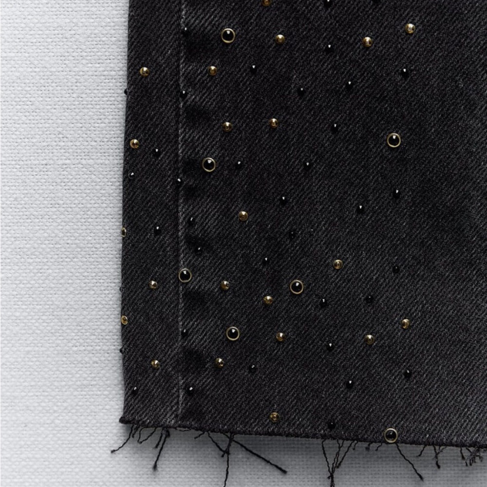 Embellished Black Jeans